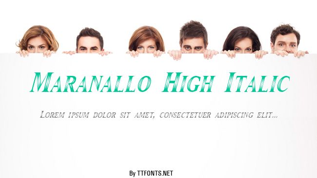 Maranallo High Italic example